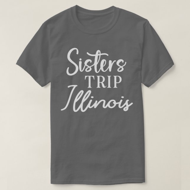Camiseta Sisters Trip Illinois (Diseño del anverso)