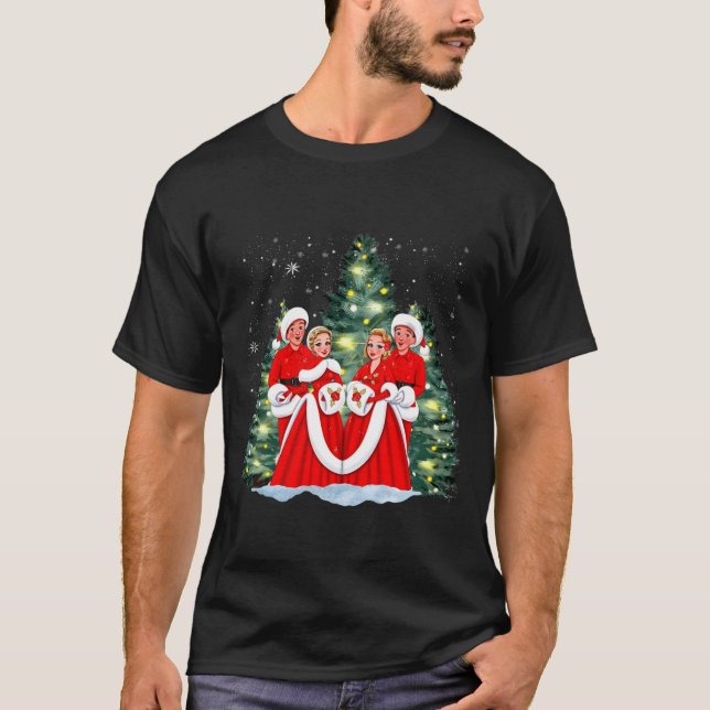 Camiseta Sisters White Christmas Movie 1954 Xmas Snow Holid (Anverso)