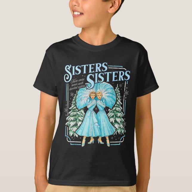Camiseta Sisters White Xmas Merry Christmas Snowflake Pajam (Anverso)