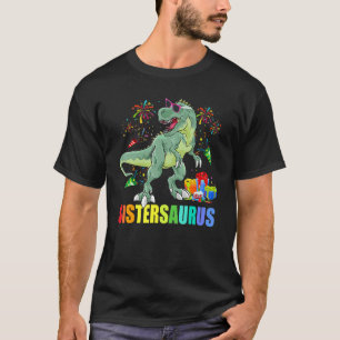 Camiseta Sistersaurus Birthday Rex Dinosaur Sister Saurus