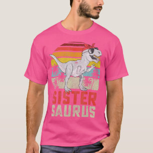 Camiseta Sistersaurus Rex Dinosaur Sister Saurus Familia Ma