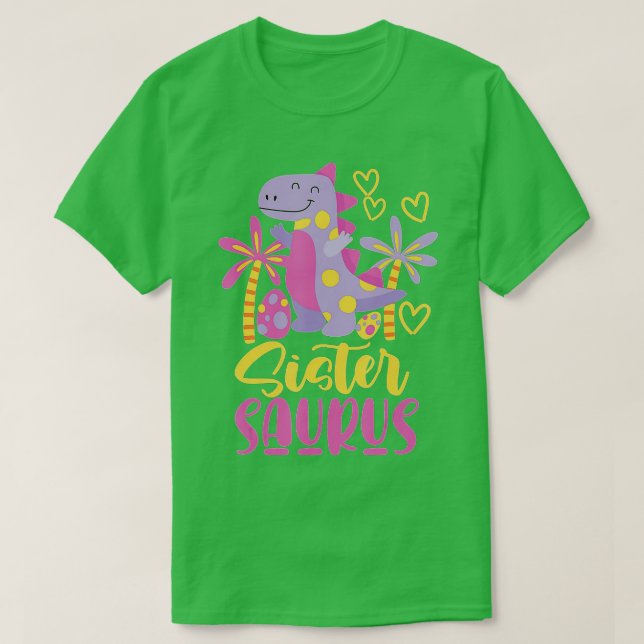 Camiseta Sistersaurus Sister Saurus Chicas (1) (Diseño del anverso)