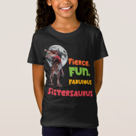 Camiseta Sistersaurus Squad de Dinos Diseño de Hermanas a J