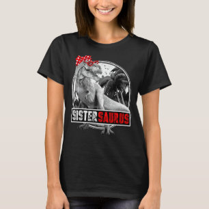 Camiseta Sistersaurus T-Rex Dinosaur