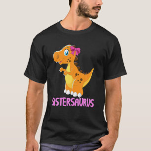 Camiseta Sistersaurus T-rex Dinosaur Funny Sister Saurus Fa