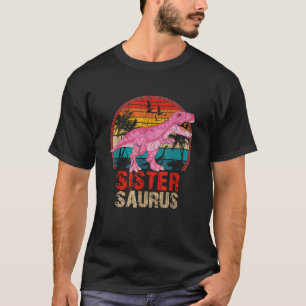 Camiseta Sistersaurus T Rex Dinosaur Sister Saurus Family M