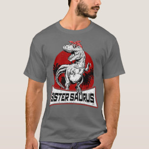 Camiseta SisterSaurus T Rex Dinosaur Sister Saurus Family M