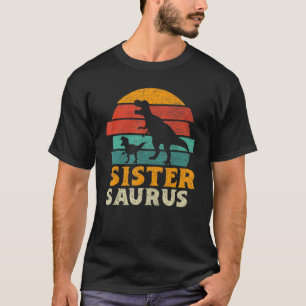 Camiseta Sistersaurus T Rex Dinosaur Sister Saurus Family M