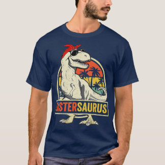 Camiseta Sistersaurus T Rex Dinosaur Sister Saurus Family M