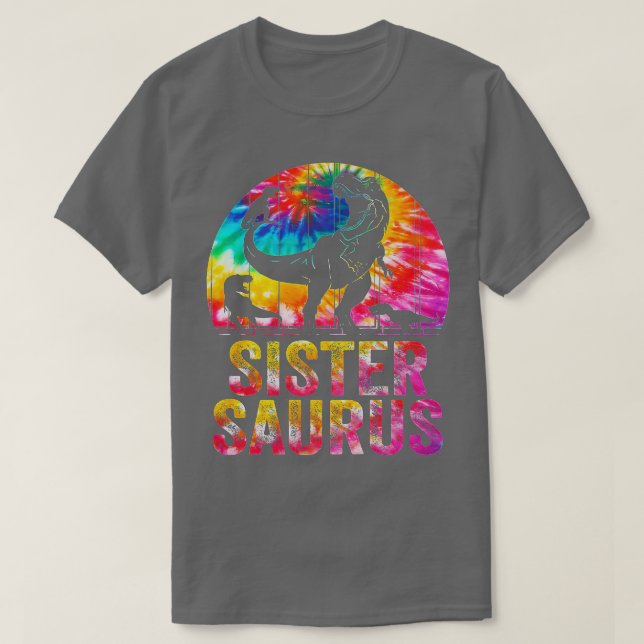 Camiseta Sistersaurus T Rex Dinosaur Sister Saurus Family M (Diseño del anverso)