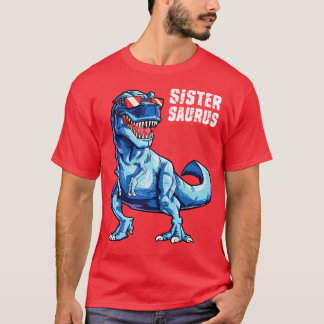 Camiseta Sistersaurus T rex Hermana Saurus Chicas Dinosauri