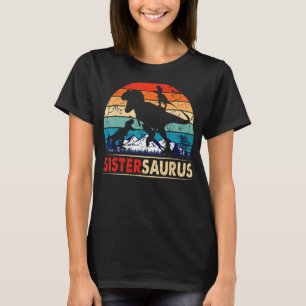 Camiseta Sistersaurus T Rex Sister Dinosaur 2 niños coincid