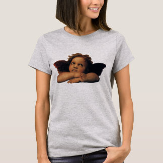 Camiseta Sistine Madonna, detalles de Angels de Raphael San