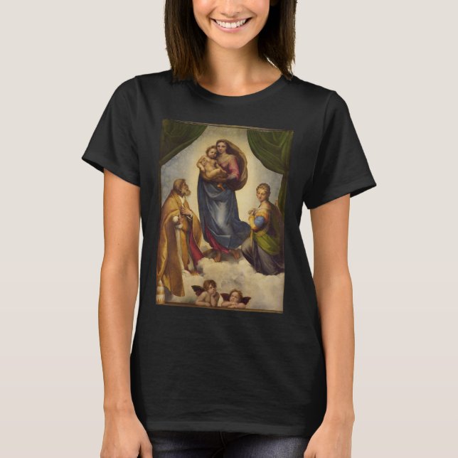 Camiseta Sistine Madonna por Rapahel (Anverso)