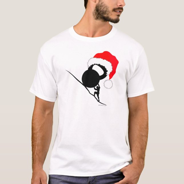 Camiseta Sisyphus Kettlebell Feliz Navidad (Anverso)