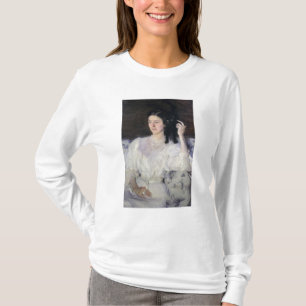 Camiseta Sita y Sarita, o chica joven con un gato