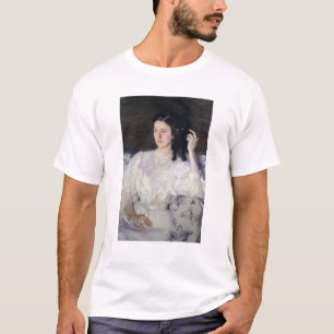 Camiseta Sita y Sarita, o chica joven con un gato