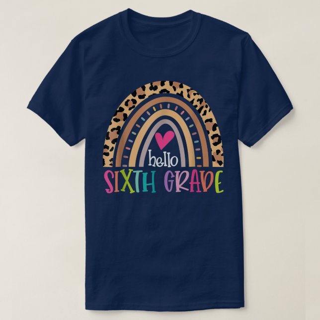 Camiseta Sith Grade Rainbow Girls Boys Teacher Team 6th Gra (Diseño del anverso)