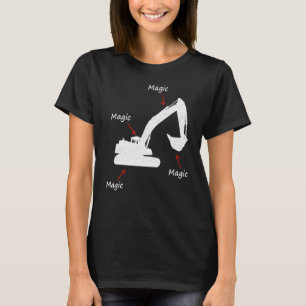 Camiseta Sitio de construcción del conductor de excavador d