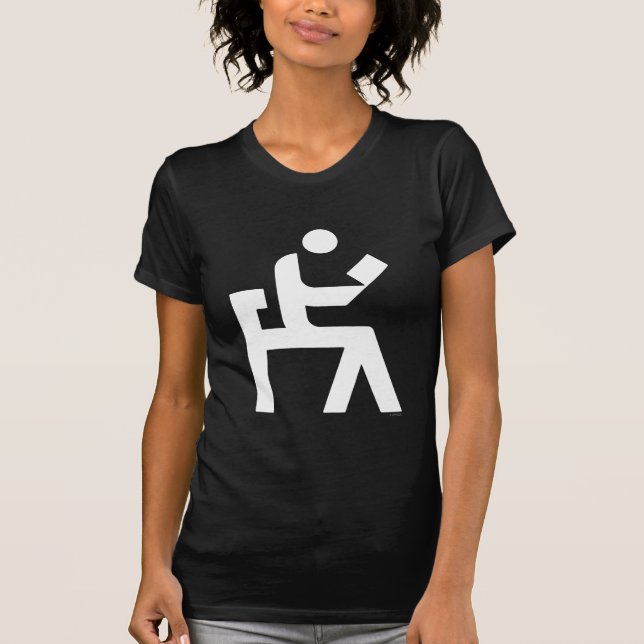 Camiseta Sitio de lectura de la biblioteca (Anverso)