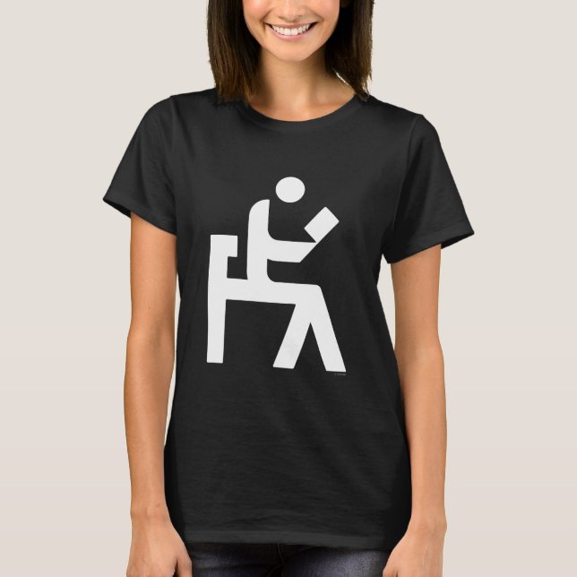 Camiseta Sitio de lectura de la biblioteca (Anverso)