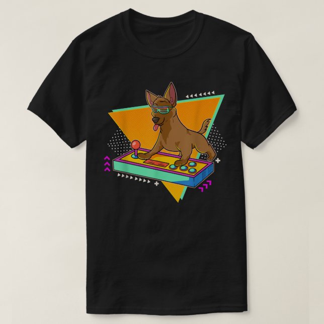 Camiseta Sitio de Mascota de jugador de videojuegos 3D Swag (Diseño del anverso)