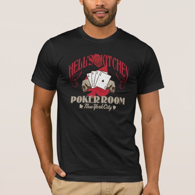 Camiseta Sitio del póker de la cocina de los infiernos, (Anverso)