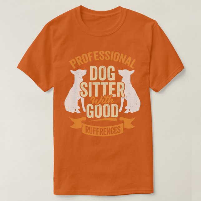 Camiseta Sitio Profesional Del Perro Con Buenas Ruffrencias (Diseño del anverso)