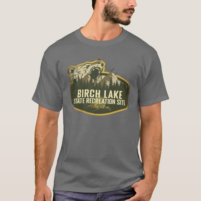 Camiseta Sitio Recreativo Estatal del Lago Birch Alaska Ret (Anverso)