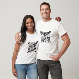 Camiseta Sitio Web de código QR para el análisis de negocio