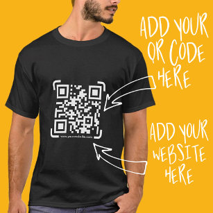 Camiseta Sitio Web de código QR para el análisis de negocio