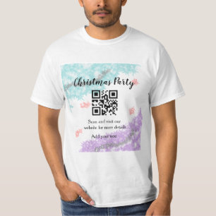 Camiseta Sitio web de fiesta de Navidad simple código de ba