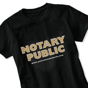 Camiseta Sitio web de Notario Público Agente de Firma de Pr