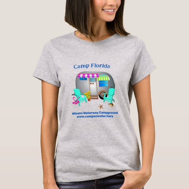 Camiseta Sitio web del propietario de camping Silver RV Cam (Anverso)