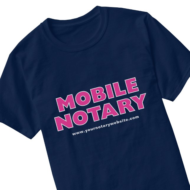 Camiseta Sitio web editable para notario móvil de la marina (Subido por el creador)