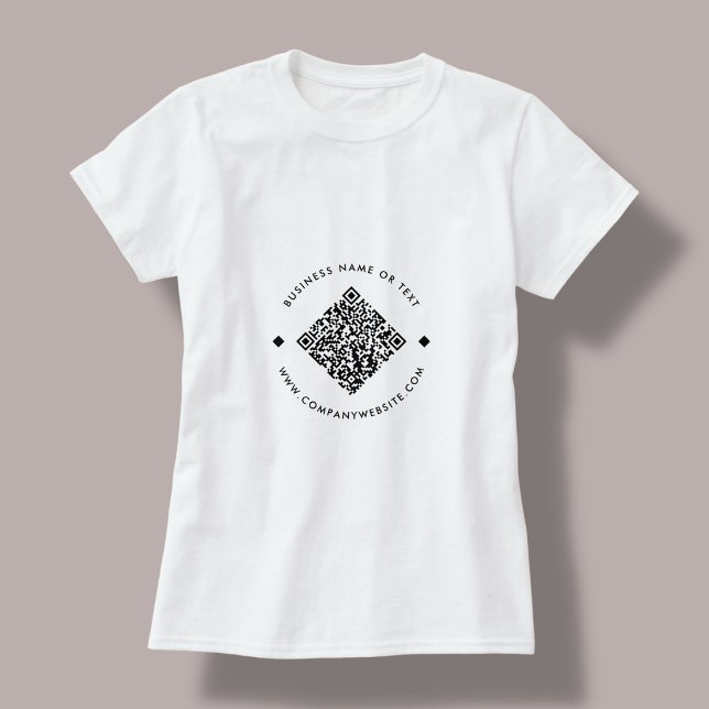 Camiseta Sitio Web Moderno sobre código QR de Business Scan (Subido por el creador)