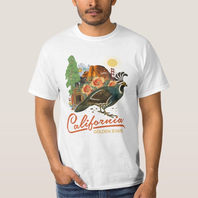 Camiseta Sitios de las señales históricas del Golden State (Anverso)