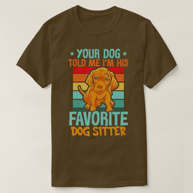 Camiseta Sitios de Mascotas de sentados de perros para pase (Diseño del anverso)