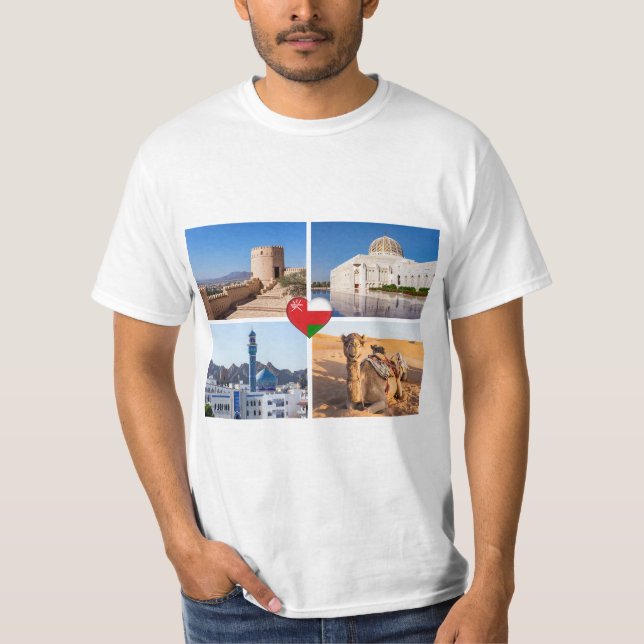 Camiseta Sitios emblemáticos del Sultanato de Omán (Anverso)