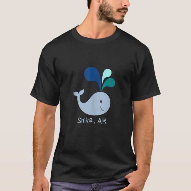 Camiseta Sitka Alaska Cute Whale Lover Personalizado (Anverso)