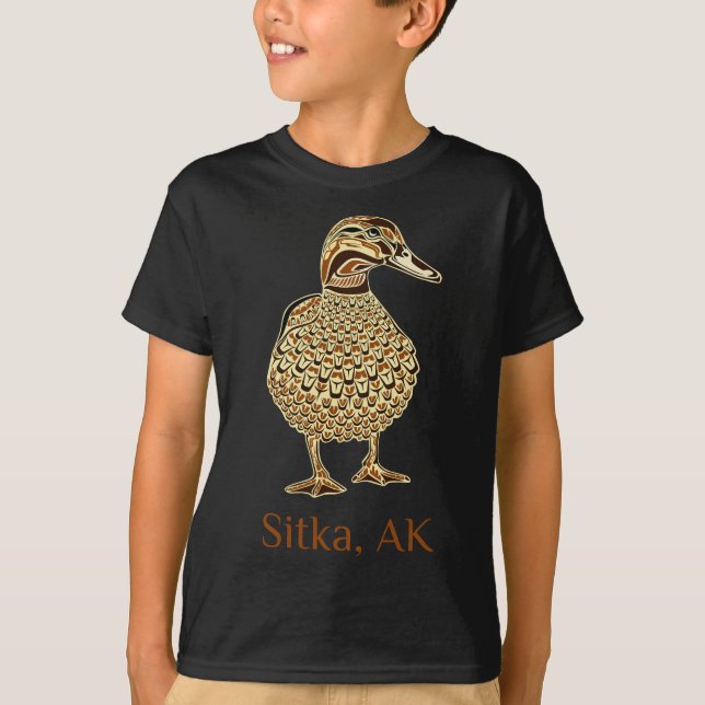 Camiseta Sitka Alaska Pájaro Pájaro Mallard Lover Nativo Am (Anverso)