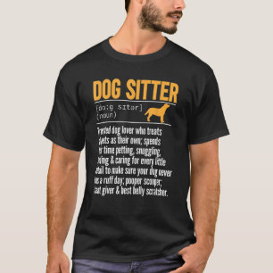 Camiseta Sitter Mascota de sentados de perros en el sitio d