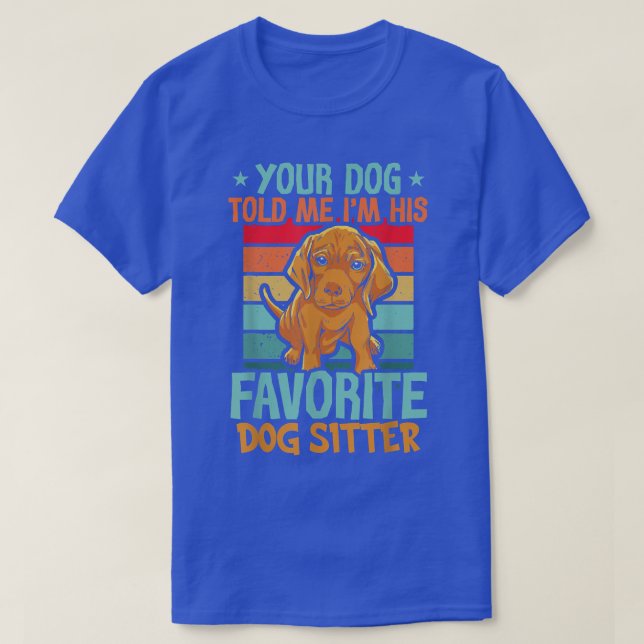 Camiseta Sitters de Mascotas de Dog Sitting Walker Sitter (Diseño del anverso)