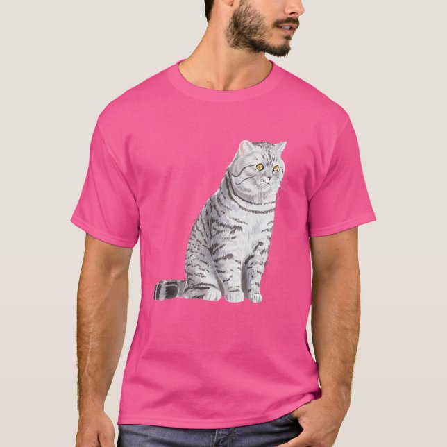 Camiseta Sitting British Shorthair Cat (Anverso)