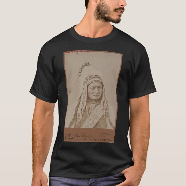Camiseta Sitting Bull, guerrero sioux (Anverso)