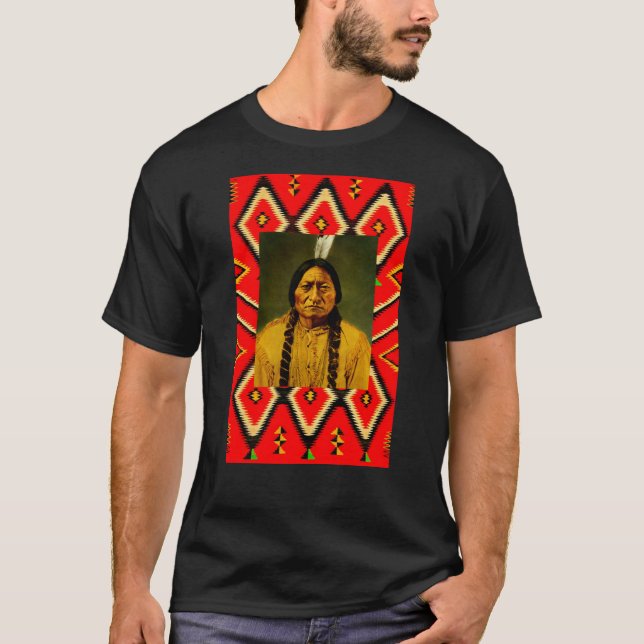 Camiseta Sitting Bull Native American Indian Eye Dazzzler (Anverso)