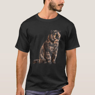 Camiseta Sitting Cat Tortie British Shorthair