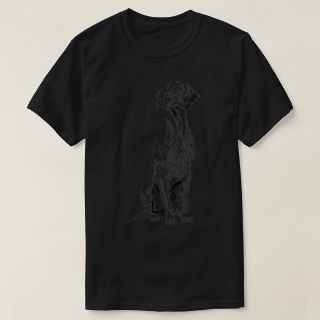 Camiseta Sitting Dog Hungarian Vizsla (Diseño del anverso)