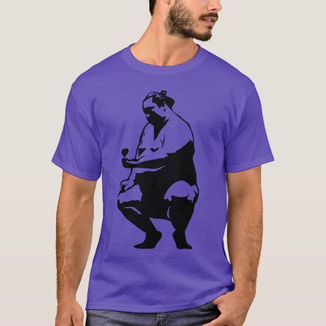 Camiseta Sitting Sumo In Love vintage (Anverso)