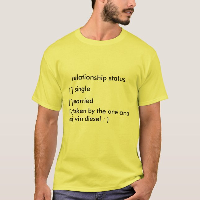 Camiseta situación de la relación (Anverso)